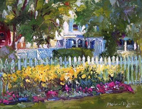 Framed Flower Garden Print