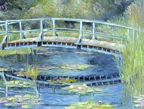 Framed Botanical Garden Lilies Print