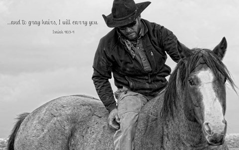 Framed I Will Carry You Print