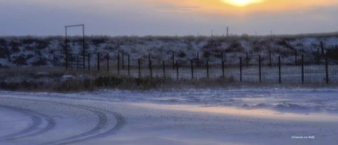 Framed Early Morning Winter Print