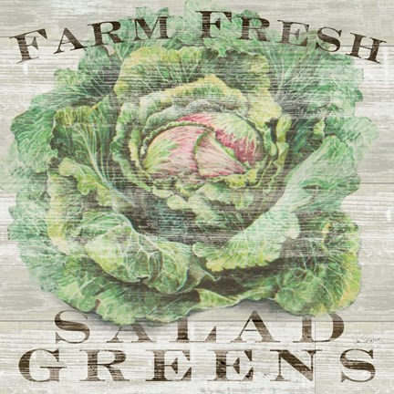 Framed Farm Fresh Greens Print