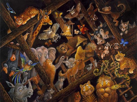 Framed Stormy Night Print