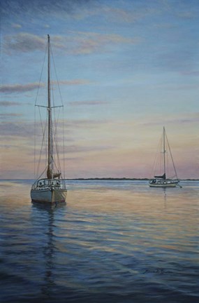 Framed Restful Sails Print