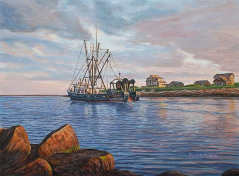 Framed Heading Out Print