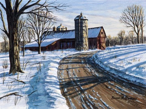 Framed Northwest Barn Print