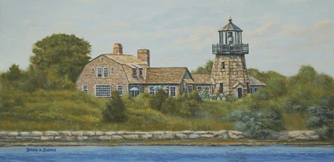Framed Harbor Light View Print