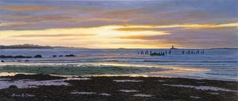 Framed Watch Hill Low Tide Print