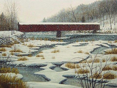 Framed Cornwall Bridge Print