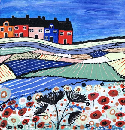 Framed Balamory In Bloom Print