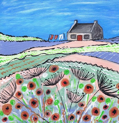 Framed Getting The Washing Done Print