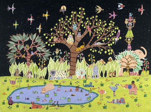 Framed African Fantasy Print