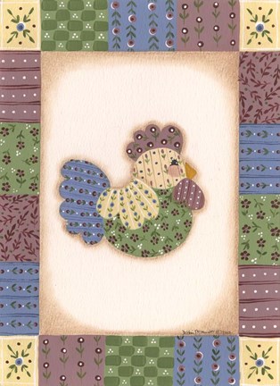 Framed Chicken III Print