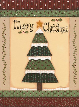 Framed Christmas Quilts IV Print