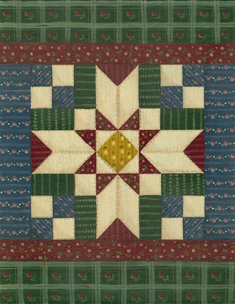 Framed Quilt Square 1 Print