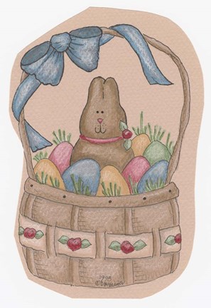 Framed Chocolate Bunny Print
