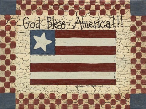 Framed God Bless America Print