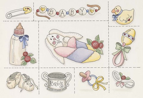 Framed Baby Collage Print