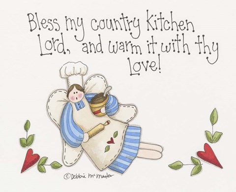 Framed Country Kitchen Print