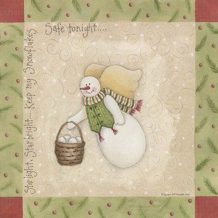 Framed Safe Tonight Print