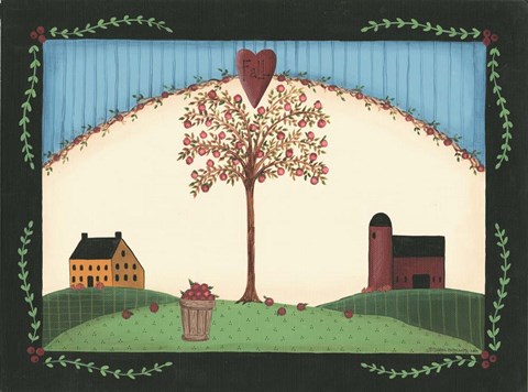 Framed Fall Tree Print