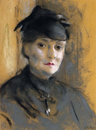 Framed Portrait of Princess Bibesco, Nee Elizabeth Asquith Print