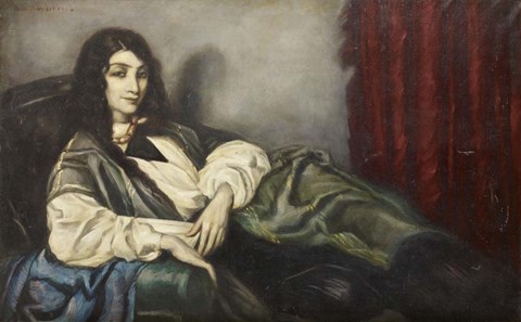 Framed Green Sofa, 1914 Print