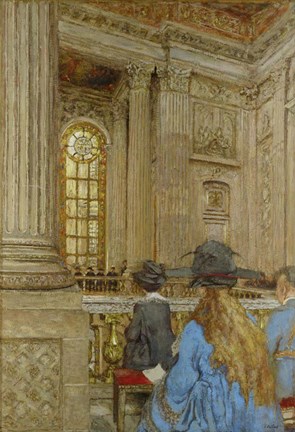 Framed Chapel at the Chateau of Versailles 1917-1919 Print