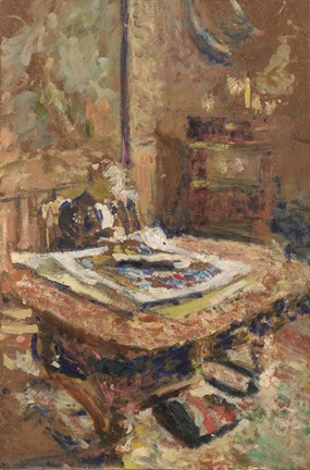 Framed Madame Vuillard Seated in Front of a Table, c. 1906 Print