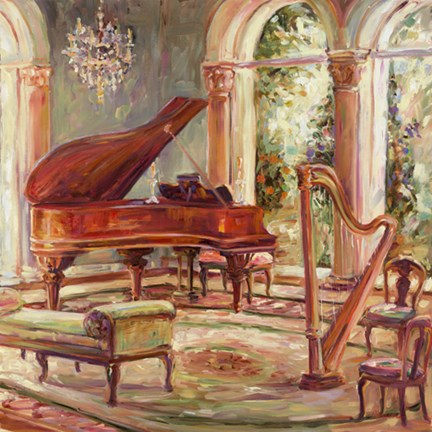 Framed Music Room II Print