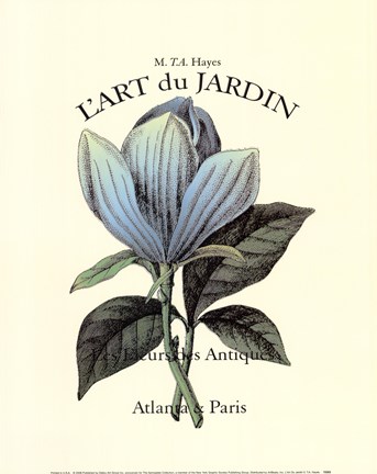Framed L'art Du Jardin II Print