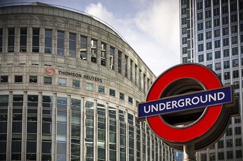 Framed Canary Wharf Print