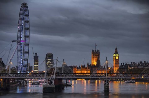 Framed From Waterloo Bridge Print