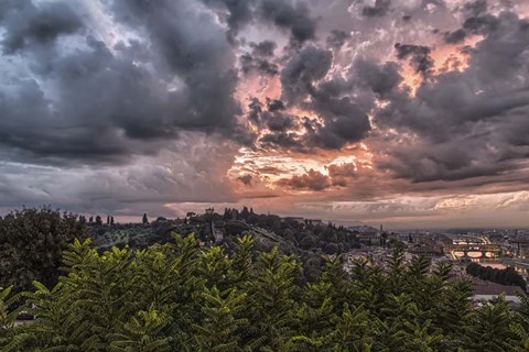 Framed Stormy Clouds Print