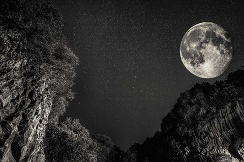 Framed Full Moon Print