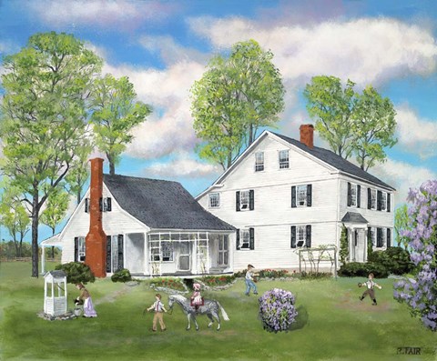 Framed Connecticut Home Stead Print