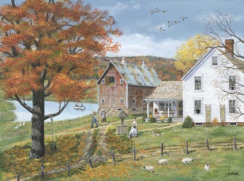 Framed Fair Gone Fishing Print