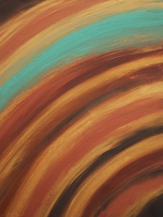 Framed Turquoise Horizon Print