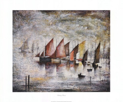 Framed Sailing Boats Print