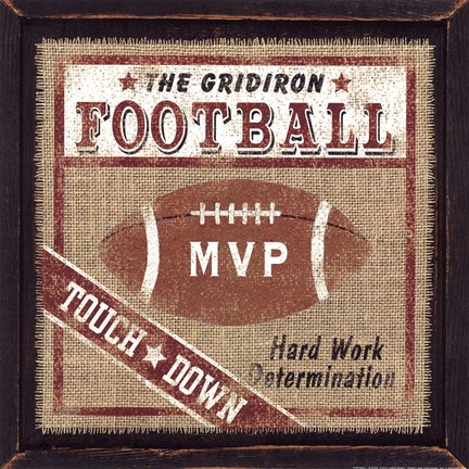 Framed Football Print
