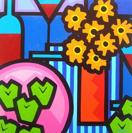 Framed Still Life With Seven Apples Print