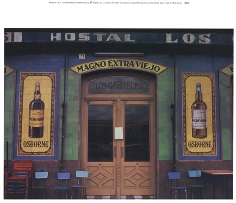 Framed Hostal, Seville, Spain Print