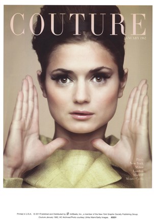 Framed Couture January 1962 Print