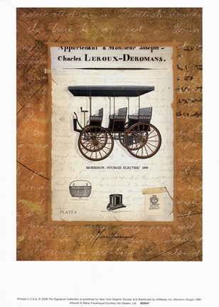 Framed Morrison-Sturgis 1890 Print