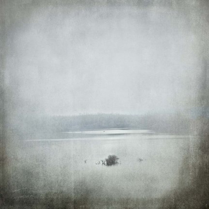 Framed Foggy River Print