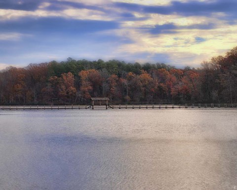 Framed Sunrise At Chickasaw Print