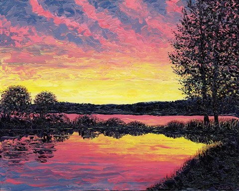 Framed Summer Sunset Print