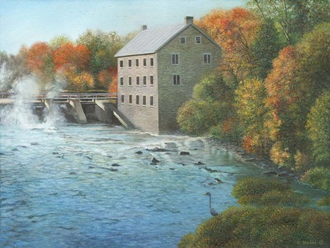 Framed Old Mill Manotick Ontario Print