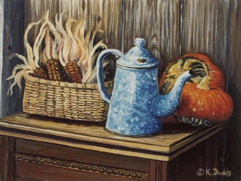 Framed Autumn Corn Print