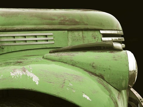 Framed Chevy Streamline - Apple Green Print