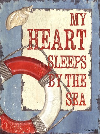 Framed Sleeps by the Sea Print